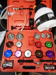 クーラント　エアー抜き用圧送ポンプ　セット