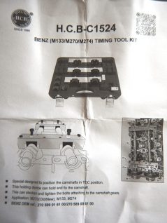 HCB TOOLS社製 メルセデスベンツ M133 / M270 / M274 エンジンタイミングツールキット HCB-C1524
