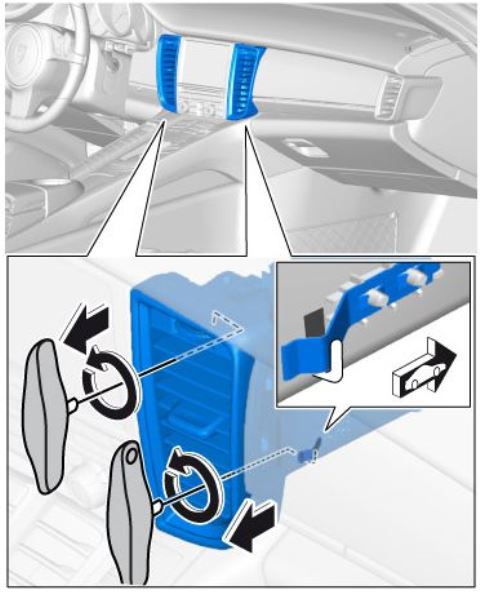 ポルシェ パナメーラ A/C吹き出し口 リムーバー 9827 / 00072198270