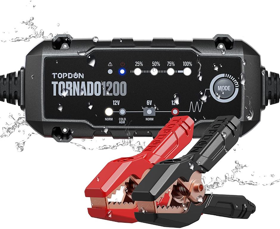 フルオート バッテリー充電器 TOPDON Tornado4000（トルネード ヨンセン）12V/6V リチウムイオンバッテリー対応