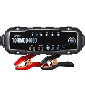 フルオート バッテリー充電器 TOPDON Tornado4000（トルネード ヨンセン）12V/6V リチウムイオンバッテリー対応