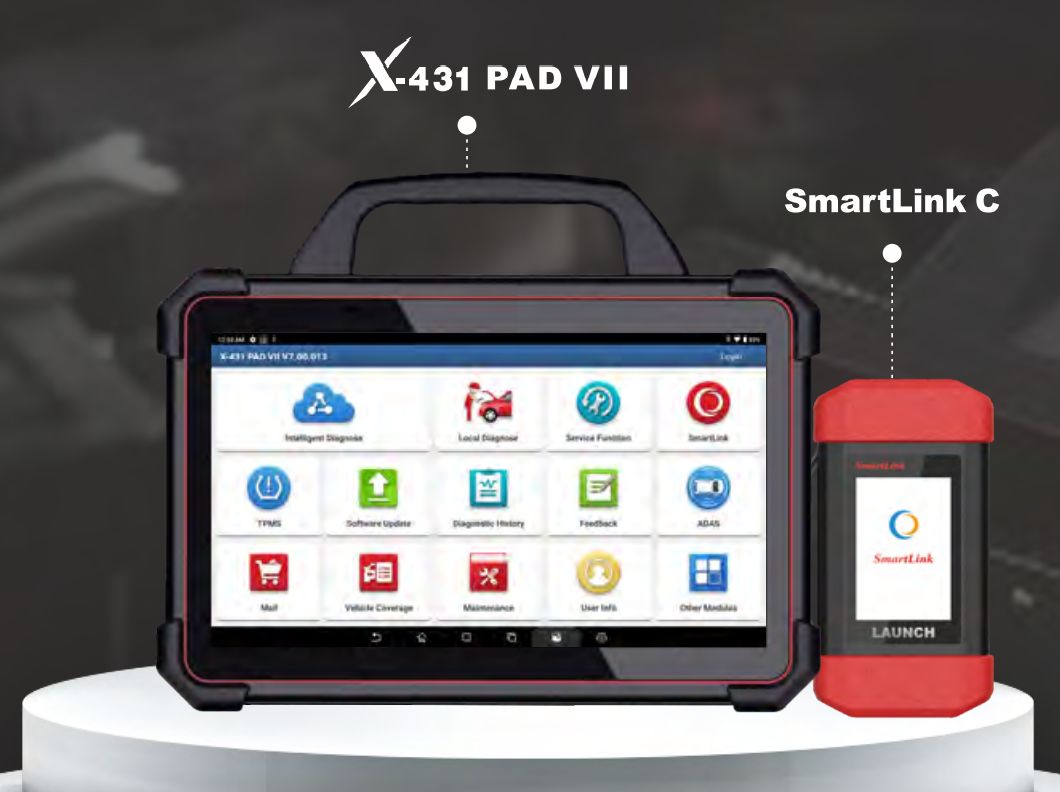 台数限定 LAUNCH X431 PAD Ⅶ / X431 PAD V V2.0 SmartLink　3年アップデート無料版