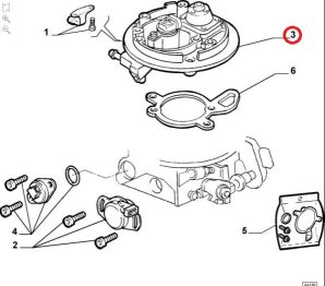 希少！ FIAT フィアット パンダ 他 インジェクターボディーAssy 純正新品 9947873 当社在庫
