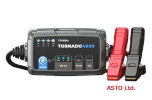 パワーサプライモード付 フルオートバッテリー充電器 TOPDON TORNADO 4000S（トルネード ヨンセンエス）12V/6V リチウムイオンバッテリー対応
