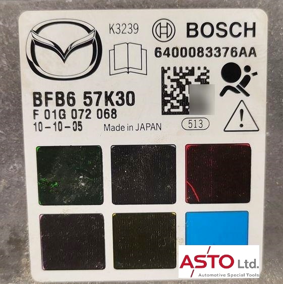 マツダ アクセラ 他 エアバックコントロールユニット クラッシュデータリセット BFB657K30B