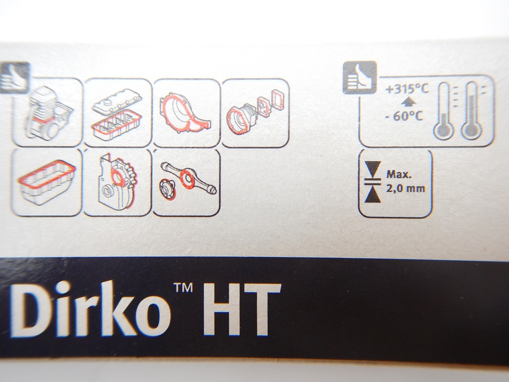 elring製 液体ガスケット Dirko HT　耐熱温度 －60℃～315℃