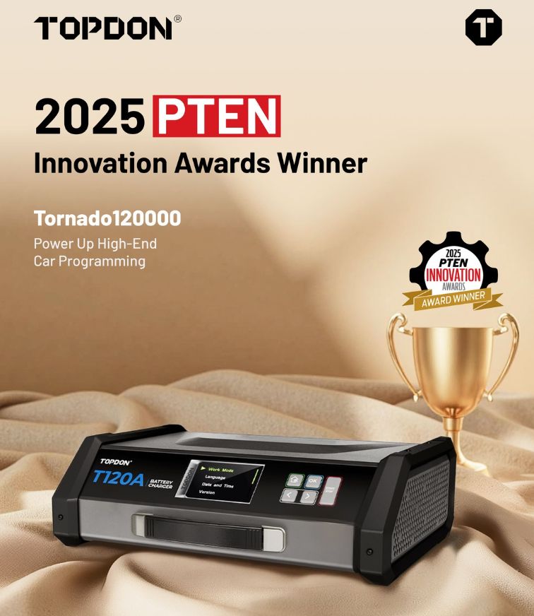 TOPDON 安定化電源ユニット T120A が 2025年 PTEN INNOVATION AWARDS を受賞しました！