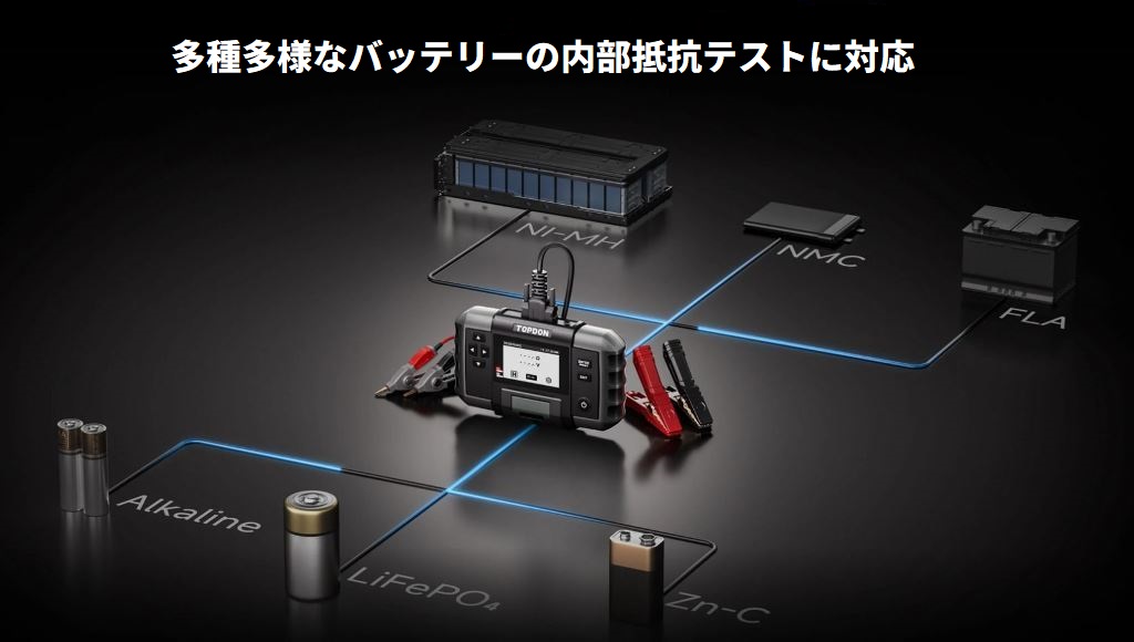 正規品 日本語版 バッテリーテスター TOPDON BT600 Plus（トップドンビーティーロッピャクプラス）