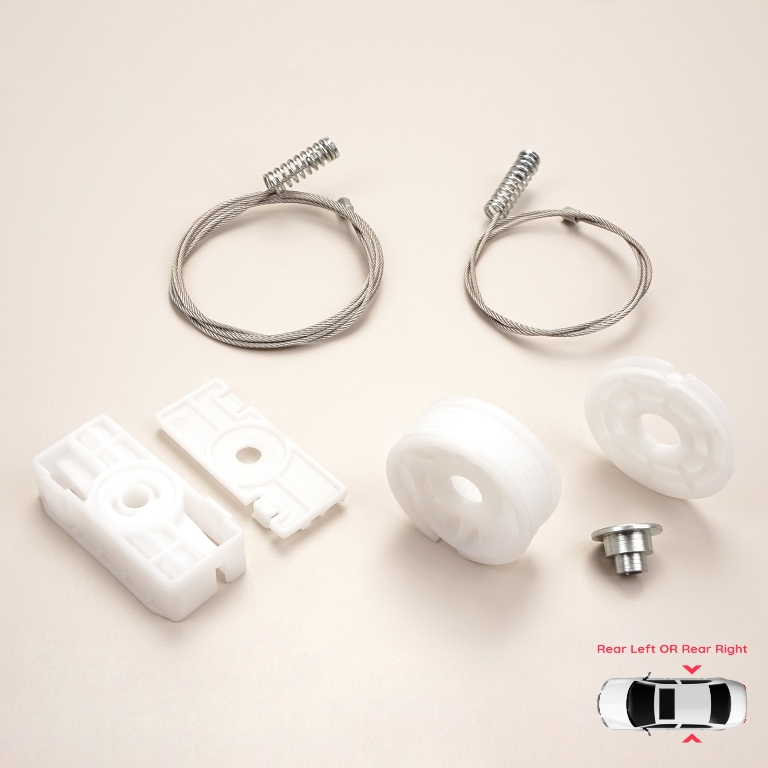ポルシェ 996 クーペ & コンバーチブル リアクオータ P/W レギュレータリペアキット